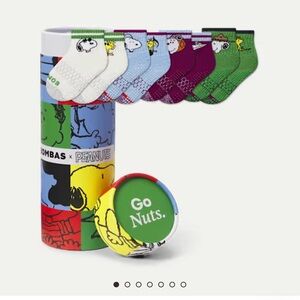 Peanuts x Bombas: Toddler Gripper Calf Sock 4-Pack Gift Box Size 5T New